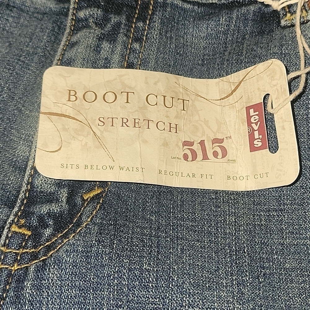 LEVIS NWT Bootcut 515 Stretch Jeans Light Wash Sz 14 - Picture 4 of 6